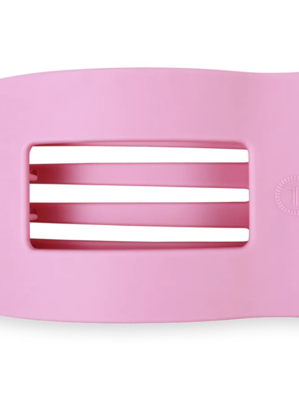 Teleties Large Flat Rectangle Clip - Merry Pinkmas
